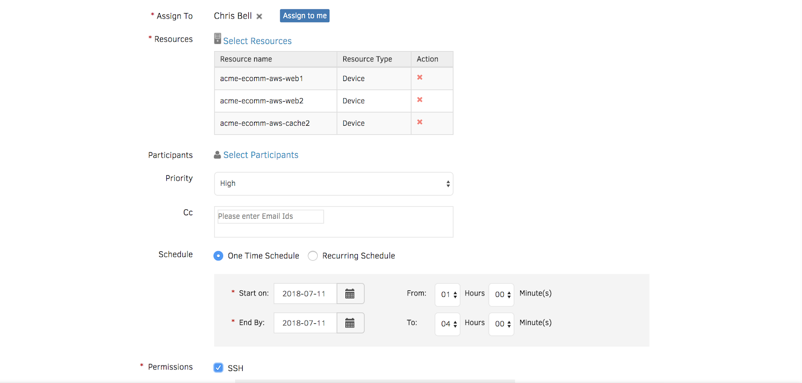 Create specific windows of time for third-party access.